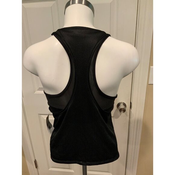 Lululemon Black Perforated Tank Top W/ Attached Sports Bra Tank Top, Size 6 - Picture 5 of 5